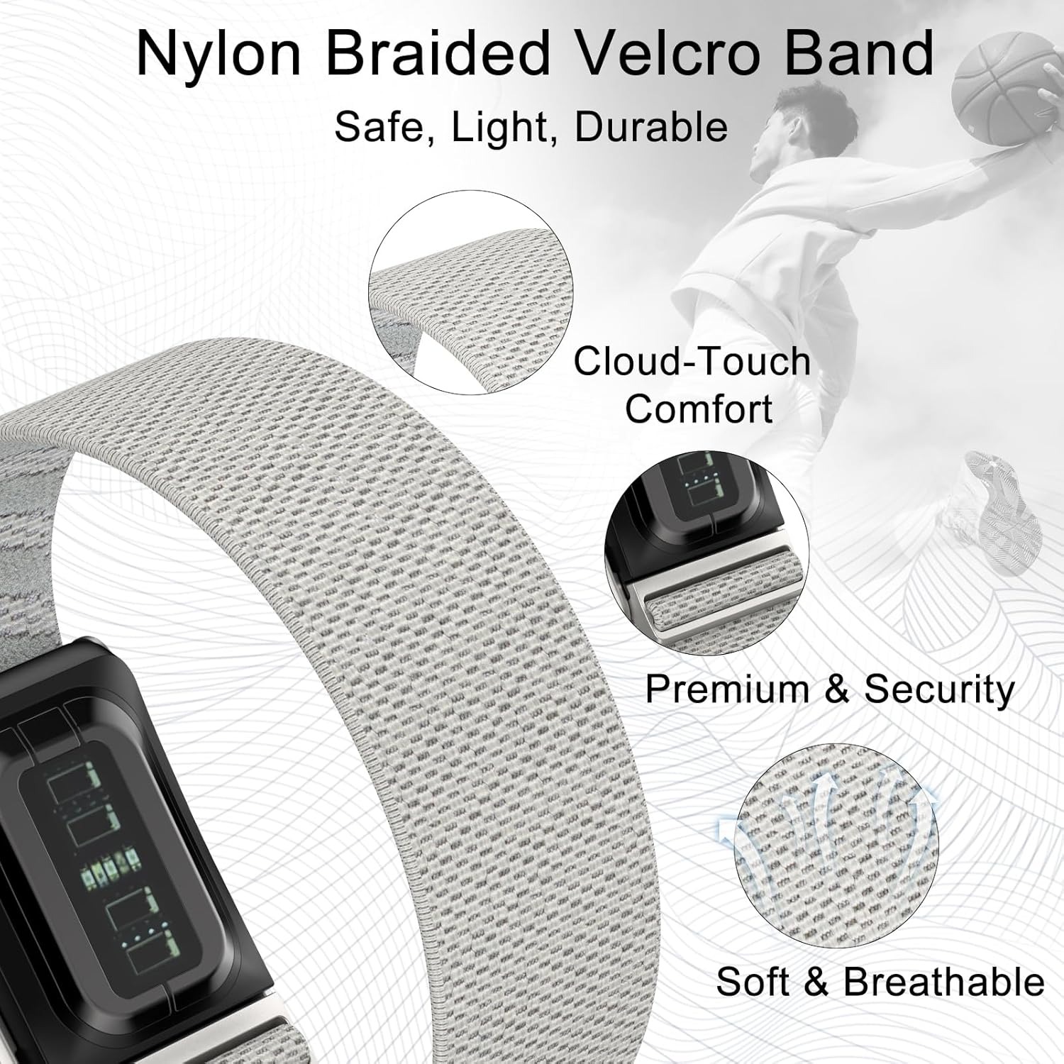 Elastic Nylon Arm Bicep Band F - Sport Loop Strap recension och pris