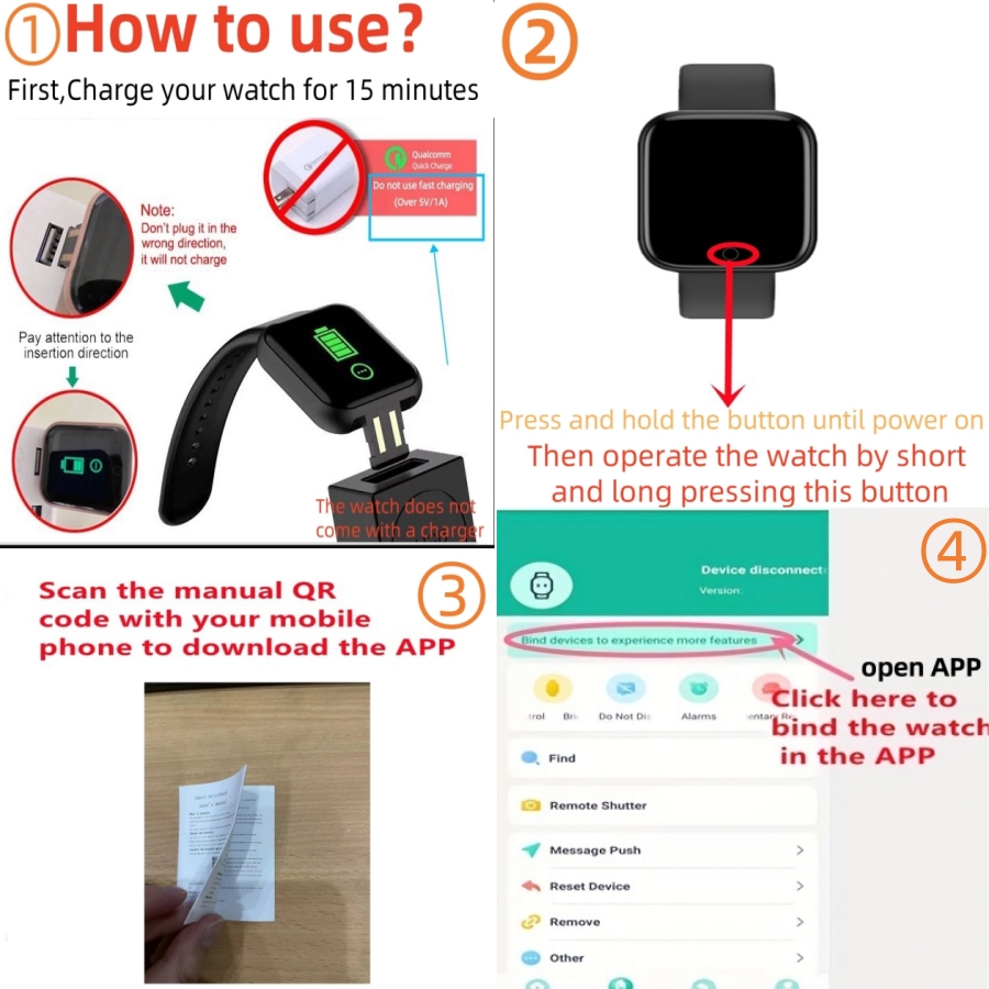 Sport Smartwatch Fitness Brace - Android Smartwatch Accessories recension och pris