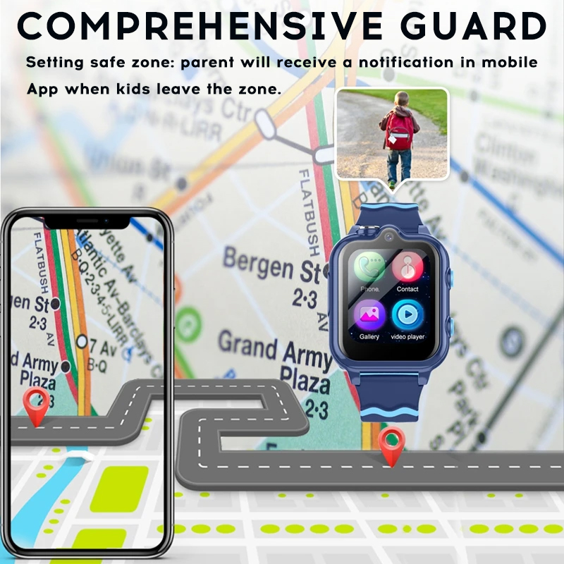 Yoateo Smart Watch Kids 4G KT1 - Android Smartwatch Accessories recension och pris