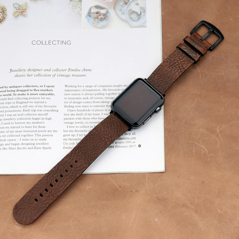 Italian Calfskinl Strap for Ap - Smartwatch Accessories Shop recension och pris