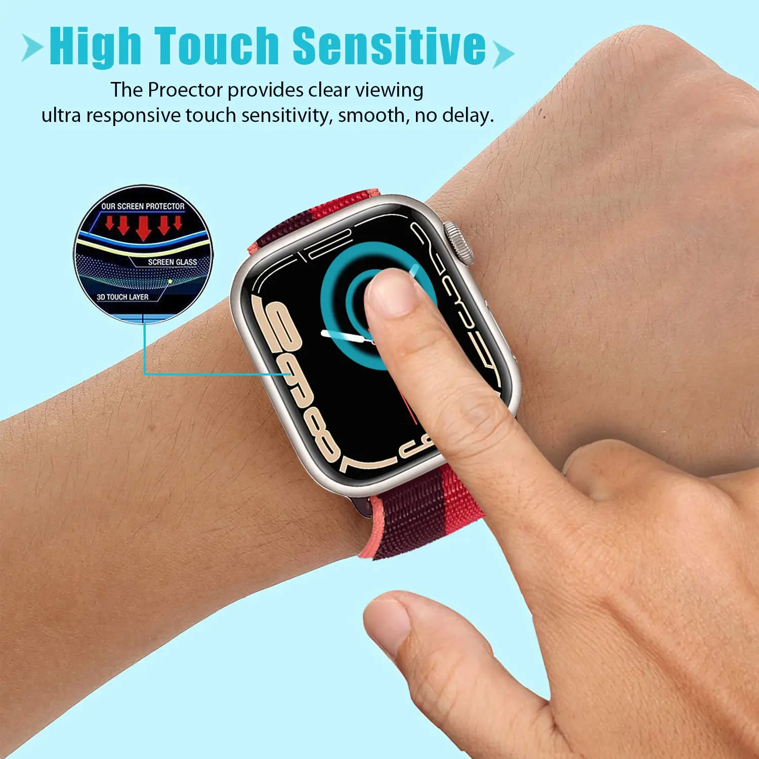 3D Tempered Glass For Apple Wa - Smart Watch Accessories recension och pris