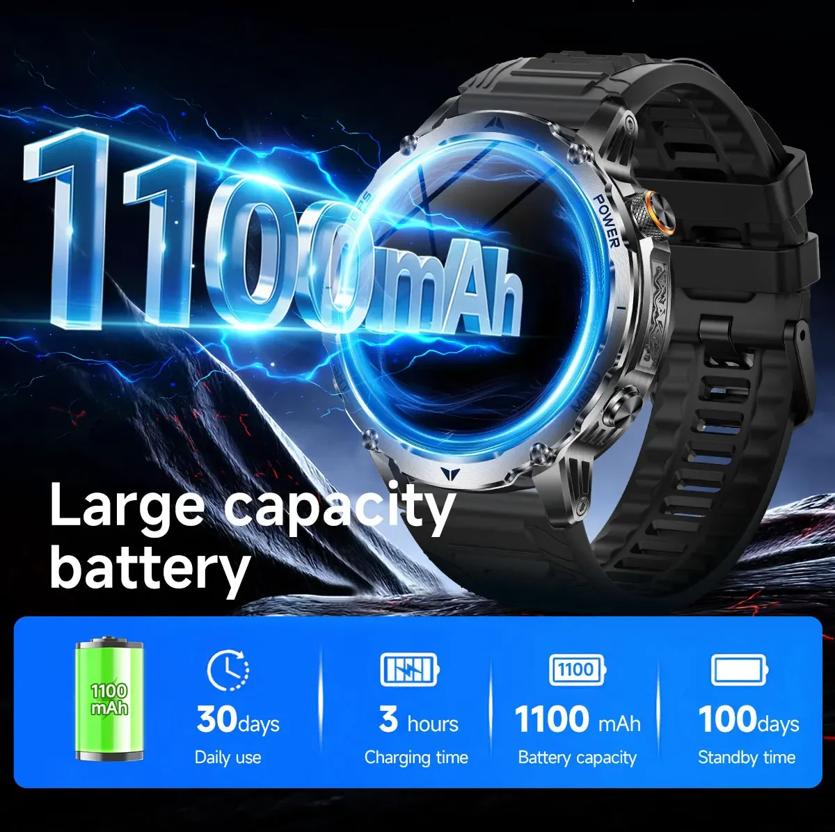 T-Rex 3 Military Grade Smartwa - Smartwatch M Active recension och pris