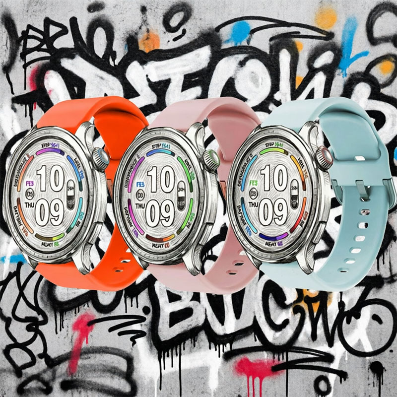 22mm Official Silicone Strap F - Amazfit Smartwatch Accessories recension och pris