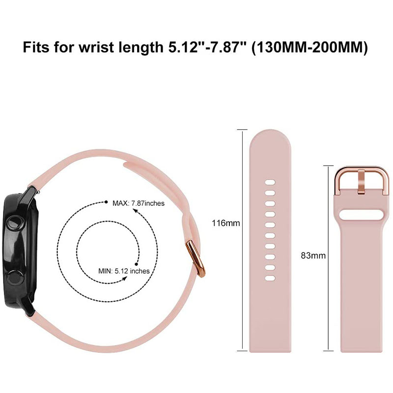 22mm Official Silicone Strap F - Amazfit Smartwatch Accessories recension och pris