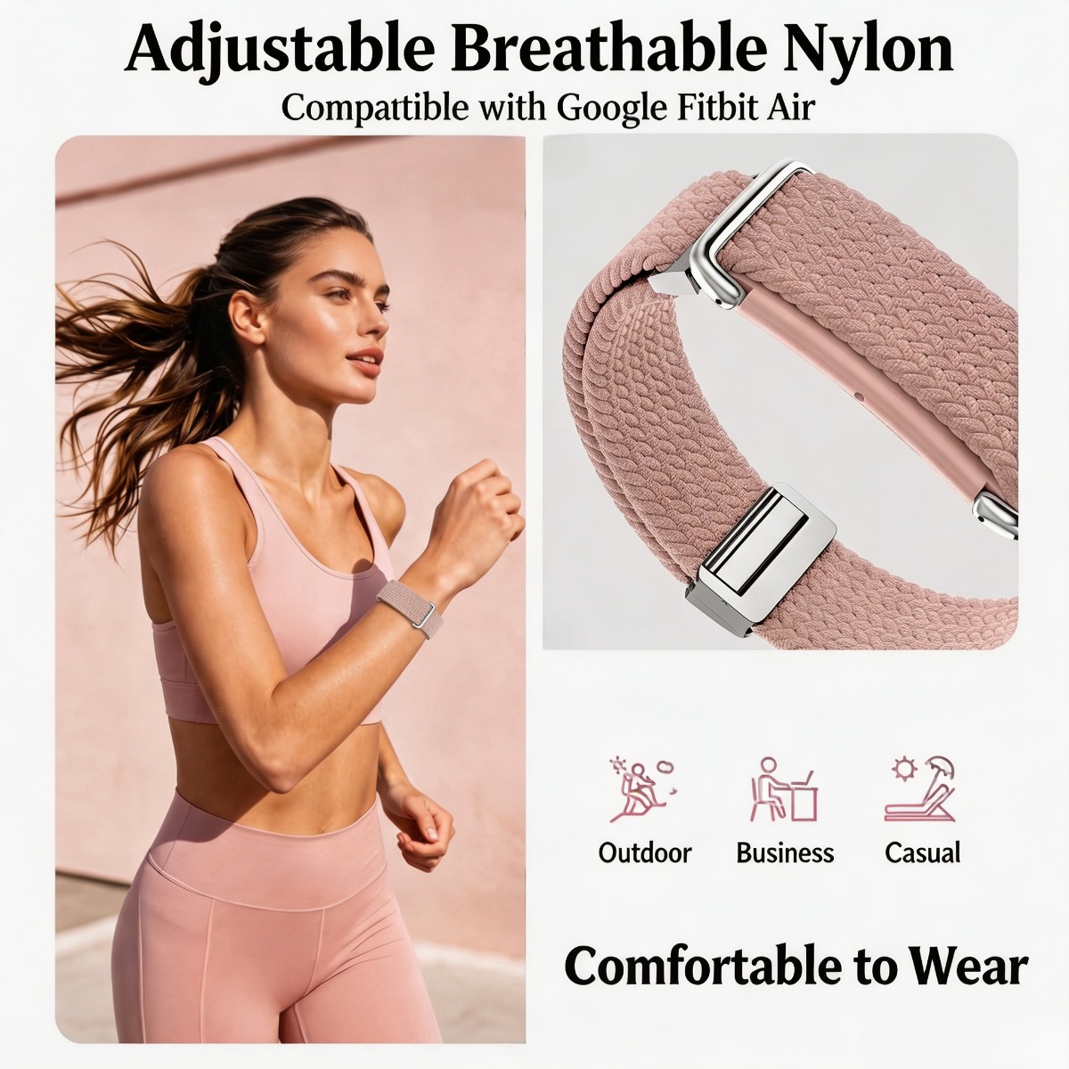 Nylon Wristband & Armband for  - Sport Loop Strap recension och pris