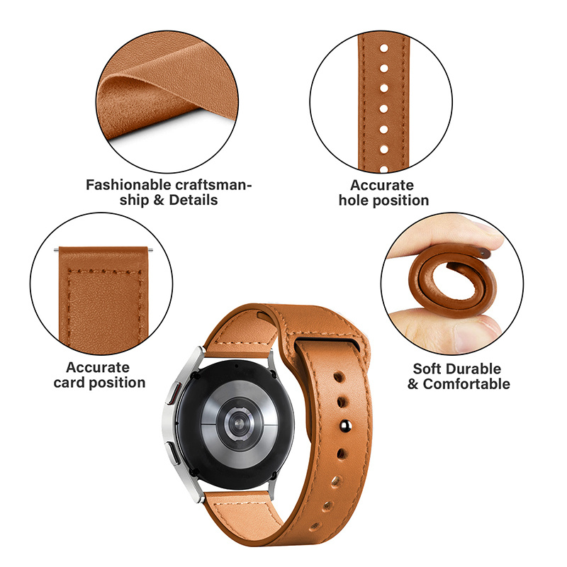 leather watch strap For Samsun - Amazfit Smartwatch Accessories recension och pris