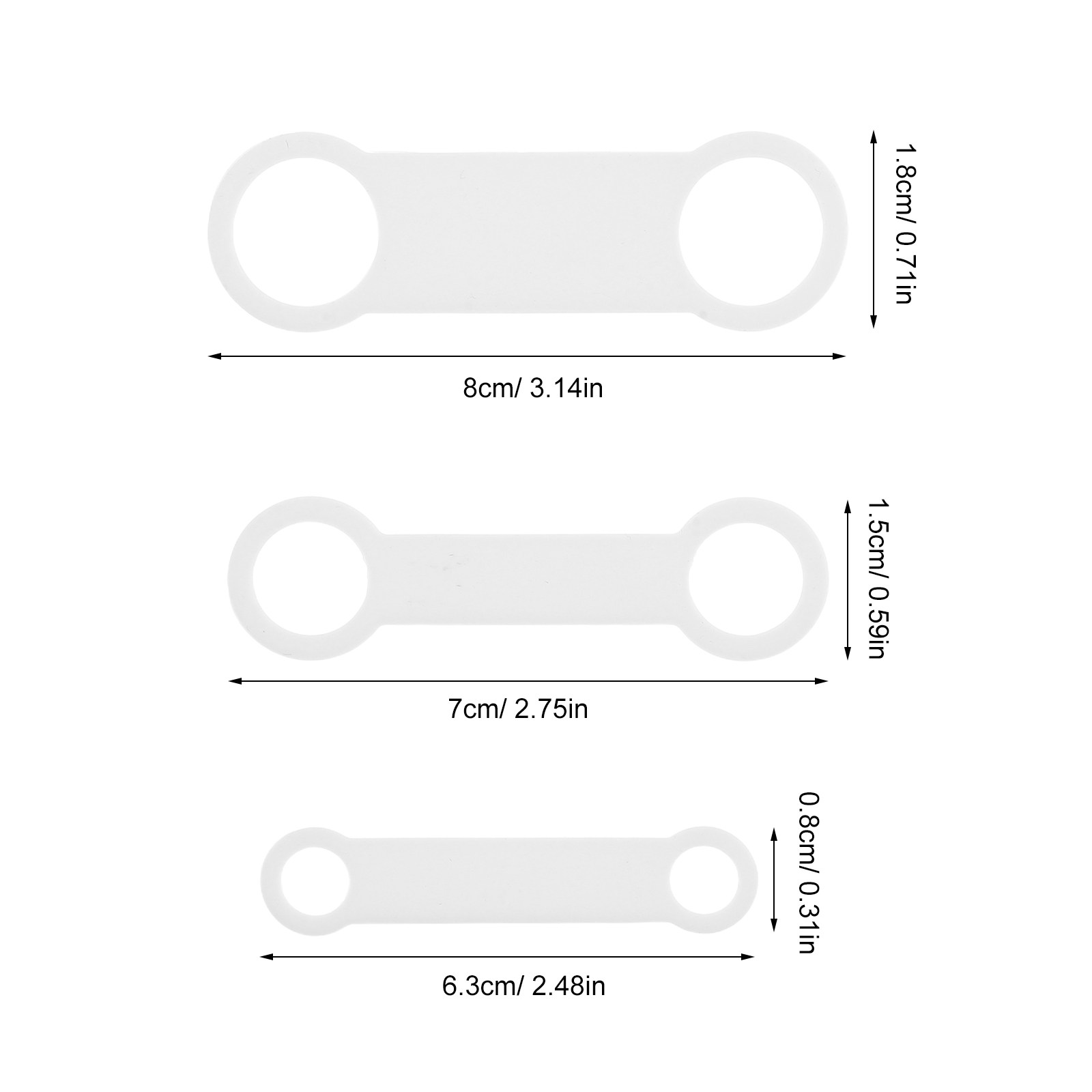 6Pcs Silicone Dog Tag Slide on - Silicone Band Replacement recension och pris