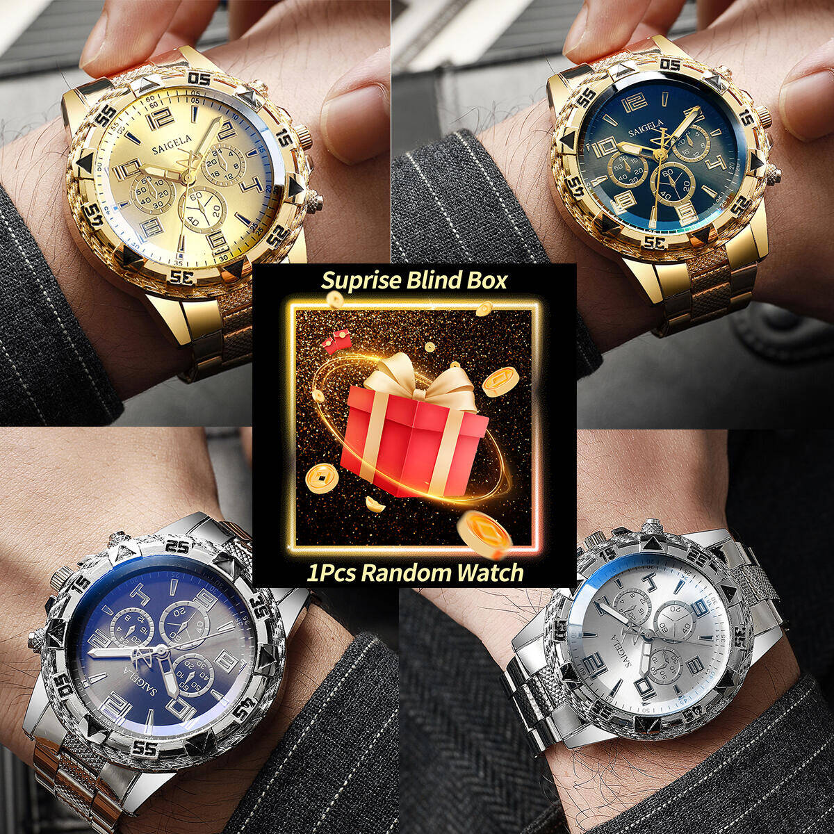 1PC Surprise Mystery Watch Bli - Accessories With Watch recension och pris