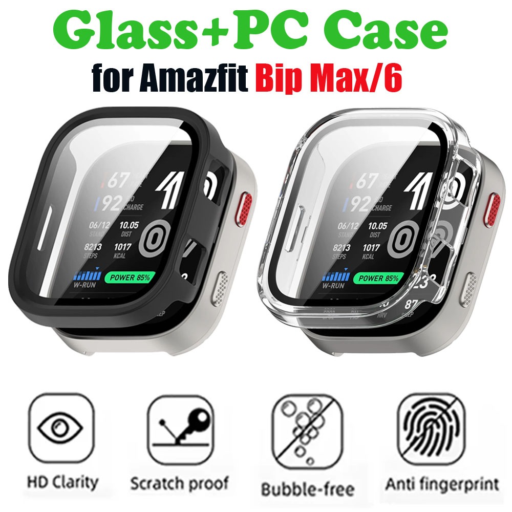 Glass+Case for Amazfit Bip Max - Amazfit Smartwatch Accessories recension och pris