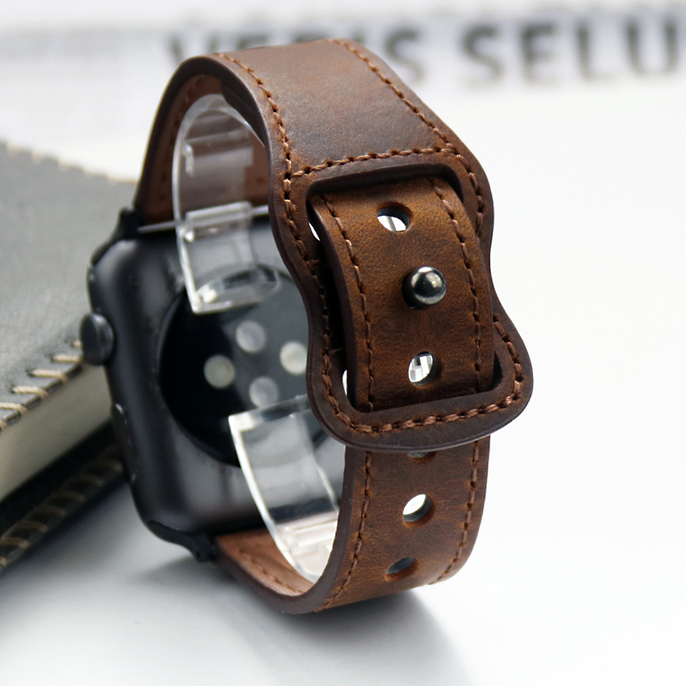 Genuine Leather Correa Strap f - Smartwatch Accessories Shop recension och pris